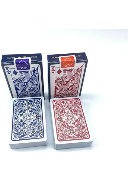 2 Mavi Stil 2pcslot Plastik Oyun Kartları Su Geçirmez Poker Kartları Baralho Texas Hold'em Dar Pvc Poker Masa Oyunları 2.28*3.46 Inç (Yurt Dışından) fiyatları