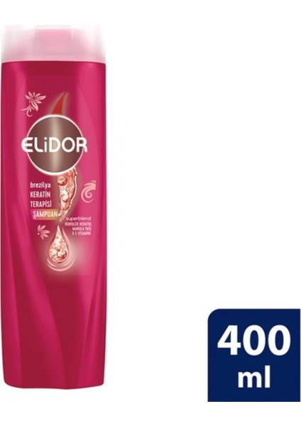 Elidor Şampuan 400 ml Keratin Terapisi Marula Yağı