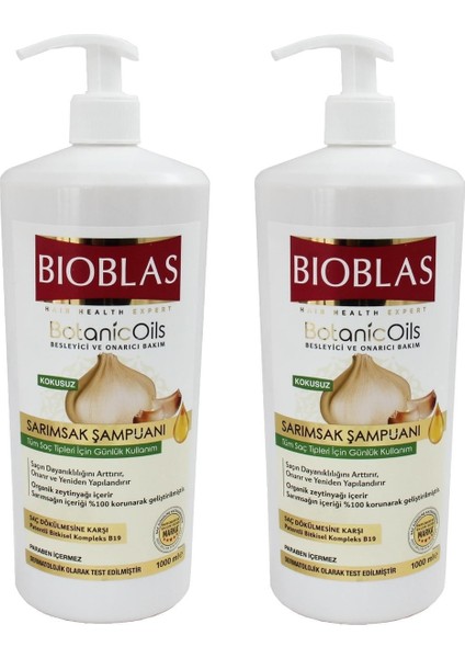 Sarımsak Şampuanı 1000 ml 2 Adet