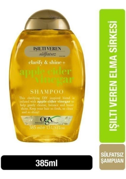 Radiance Apple Cider Vinegar Shampoo 385 ml