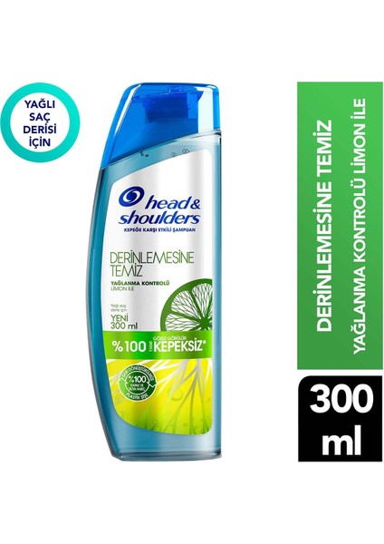 Head And Shoulders Derinlemesine Temiz Yağlanma Kontrolü Şampuan 300 ml