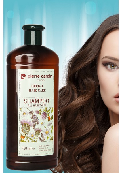 Herbal Shampoo For All Hair Types 750 ml Bitkisel Şampuan (Tüm Saç Tipleri)