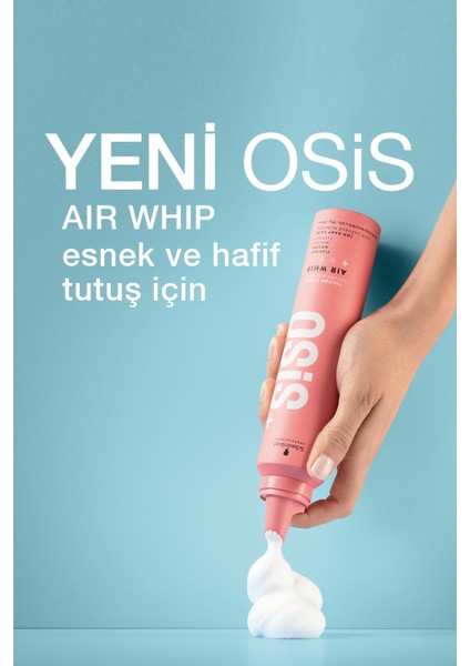 Air Whip Hacim ve Tutuş Sağlayan Esnek Köpük 200ML | Nemli Saç Hissi, Isı Koruma