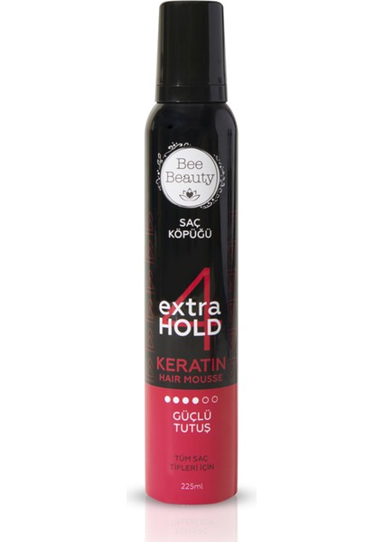 Keratin Güçlü Tutuş Saç Köpüğü 225 ml