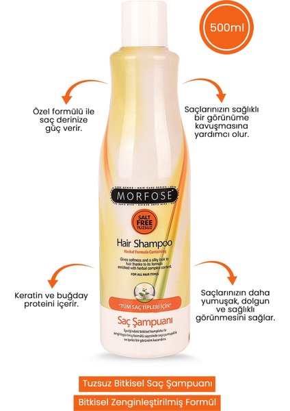 Bitkisel Tuzsuz Şampuan 500 ml fiyatları