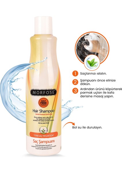 Bitkisel Tuzsuz Şampuan 500 ml modelleri