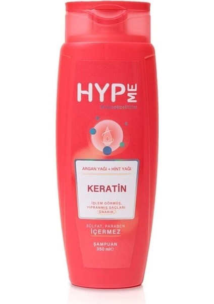Keratin Işlem Görmüş Saçlar Için Sülfatsız Parabensiz Şampuan
