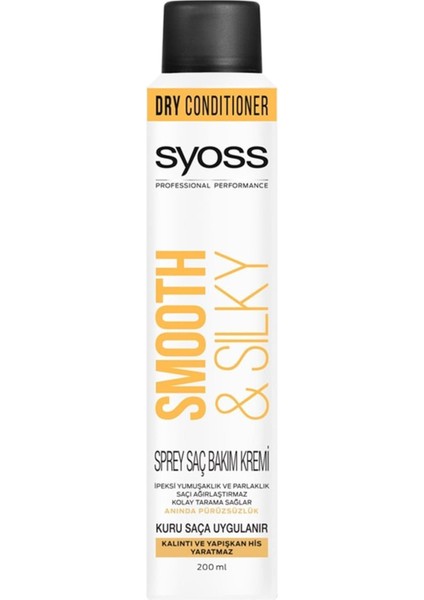 Smooth & Silky Sprey Saç Bakım Kremi 200 ml Saç Köpüğü