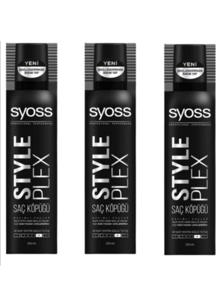 Style Plex Köpük 3 x 250 ml 4015100204100