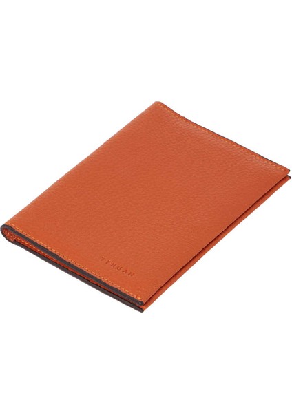 Turuncu Hakiki Deri Unisex Pasaportluk - S1PS00001657-J35