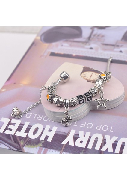 Kadın Bileklik, Harf/sayısal Kolye Yılan Zincir Hazine Kutusu Tokalı Bileklik Onun Için En Iyi Hediye (Boyut: 18CM) (Yurt Dışından) fırsatları