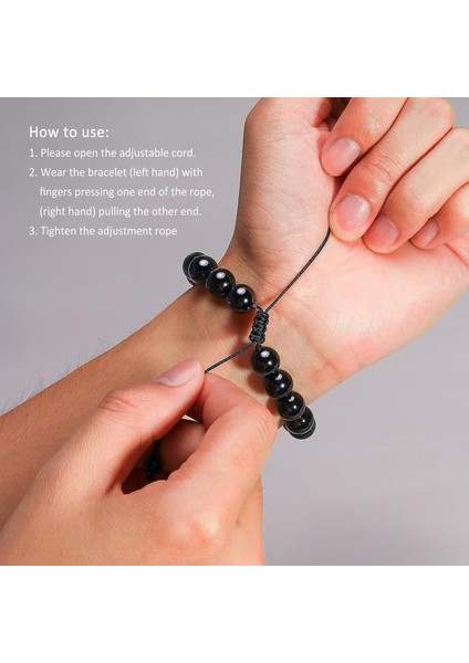 Erkekler ve Kadınlar Için Bilezikler Genç Unisex Hediyeler Için 12 Burç Bilekliği Ayarlanabilir Boncuklar 8MM-10MM(TERAZI) (Yurt Dışından) fiyatları