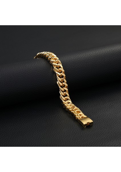 Erkek Paslanmaz Çelik Çift Franco Zincir Bileklik (Yurt Dışından) modelleri