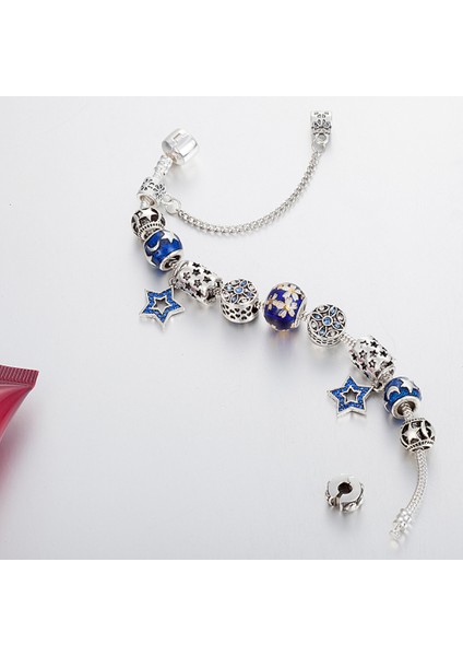 Kadın Charm Bileklik, Pentagram Kolye Boncuklu Yılan Kemik Zinciri, Hazine Kutusu Toka Bileklik, Çoğu Bileğe Uygun, Kadınlar Için En Iyi Tatil Hediyeleri (Boyut: 17CM) (Yurt Dışından) modelleri