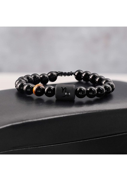 Erkekler ve Kadınlar Için Bilezikler Genç Unisex Hediyeler Için 12 Burç Bilekliği Ayarlanabilir Boncuklar 8MM-10MM(OĞLAK Burcu) (Yurt Dışından) fırsatları