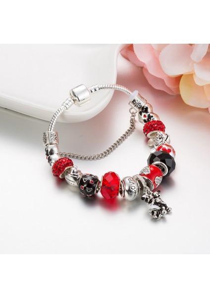 Kadın Charm Bileklik, Kırmızı Boncuklu ve Siyah Boncuklu Yılan Kemik Zinciri, Hazine Kutusu Tokalı Bileklik, Çoğu Bileğe Uyuyor, Kadınlar Için En Iyi Tatil Hediyeleri (Boyut: 17CM) (Yurt Dışından) fiyatları