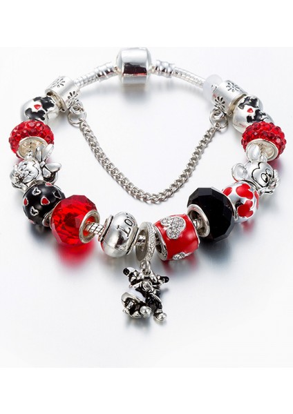 Kadın Charm Bileklik, Kırmızı Boncuklu ve Siyah Boncuklu Yılan Kemik Zinciri, Hazine Kutusu Tokalı Bileklik, Çoğu Bileğe Uyuyor, Kadınlar Için En Iyi Tatil Hediyeleri (Boyut: 17CM) (Yurt Dışından) fırsatları