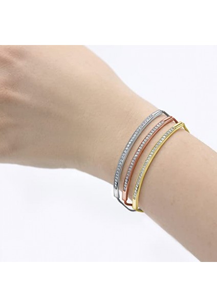 Kadın Tenis Bilekliği | Ayarlanabilir Yığın Bileklik Seti | Altın Kaplama Kübik Zirkonya Bileklikler | Kadın Takı (Yurt Dışından) fiyatları