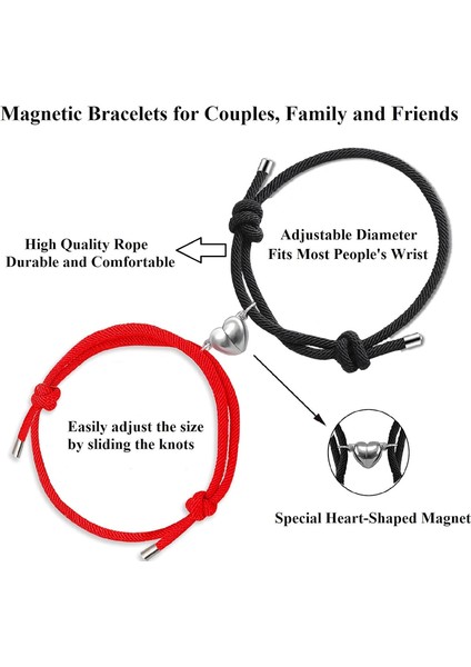 Adet Manyetik Çift Bilezikleri Kadın Erkek, Güneş ve Ay Cazibe Eşleşen Bilezik Sevgilisi Erkek Arkadaşı Için Hediyeler Kız Arkadaşı En Iyi Arkadaş (Yurt Dışından) fiyatları