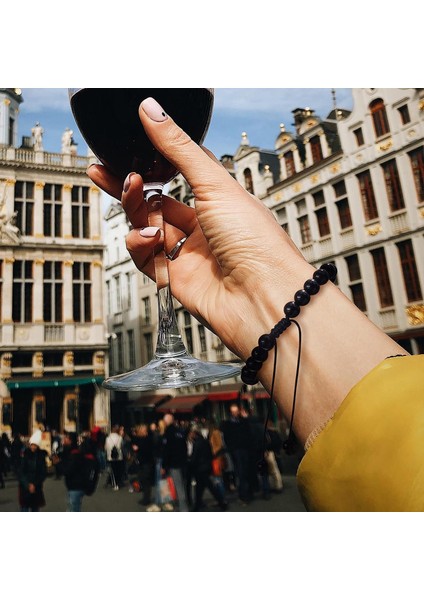 Erkekler ve Kadınlar Için Bilezikler Genç Unisex Hediyeler Için 12 Burç Bilekliği Ayarlanabilir Boncuklar 8MM-10MM(KOVA) (Yurt Dışından) fiyatları