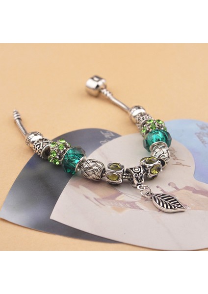 Kadınlar Için Bilezik, Yeşil Kristal Kolye Yılan Zincir Dize Mücevher Kutusu En Iyi Hediye Için Toka Bilezik (Boyut: 18 Cm) (Yurt Dışından) fırsatları