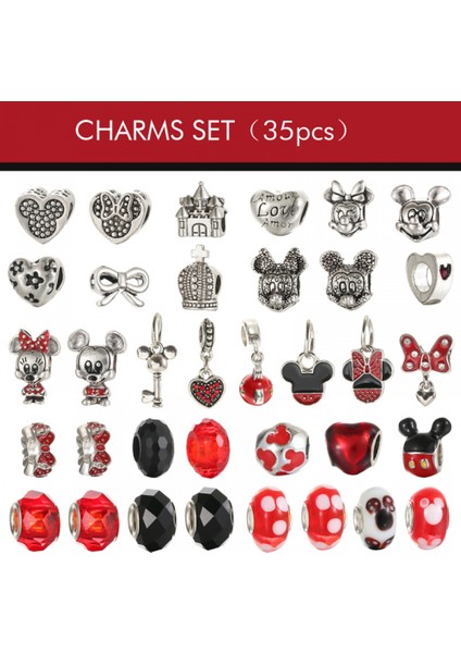 Kadın Charm Bilezikler, Takı Yapımı Için Kendin Yap El Işi Setleri Bilezikler, Kadınlar Için Sevgililer Günü Hediyeleri, Kız Çocuk Giyim Aksesuarları (Yurt Dışından) modelleri