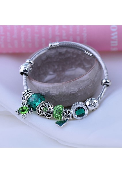 Boncuklu Bilezik Kadın Takı Titanyum Çelik Vintage Kolye Alaşım Bilezik - Onun Için En Iyi Hediye (Yurt Dışından) modelleri