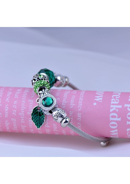 Boncuklu Bilezik Kadın Takı Titanyum Çelik Vintage Kolye Alaşım Bilezik - Onun Için En Iyi Hediye (Yurt Dışından) fırsatları