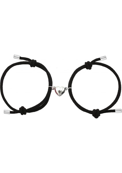 Adet Manyetik Çift Bilezikleri Kadın Erkek, Güneş ve Ay Cazibe Eşleşen Bilezik Sevgilisi Erkek Arkadaşı Için Hediyeler Kız Arkadaşı En Iyi Arkadaş (Yurt Dışından)