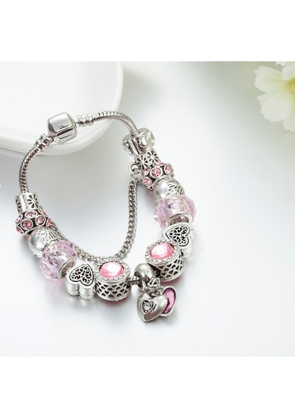 Kadın Charm Yılan Kemik Zinciri, Pembe Boncuklu Bileklik, Çoğu Bileğe Uyuyor, Kadınlar Için En Iyi Tatil Hediyesi (Boyut: 18CM) (Yurt Dışından) modelleri