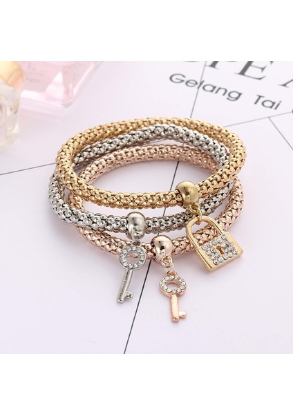 Adet/takım Çok Katmanlı Kelebek Kalp Fil Takılar Zincir Bilezik Kristal Streç Bilezik Kadınlar Için Genç Kız Takısı (Yurt Dışından) modelleri