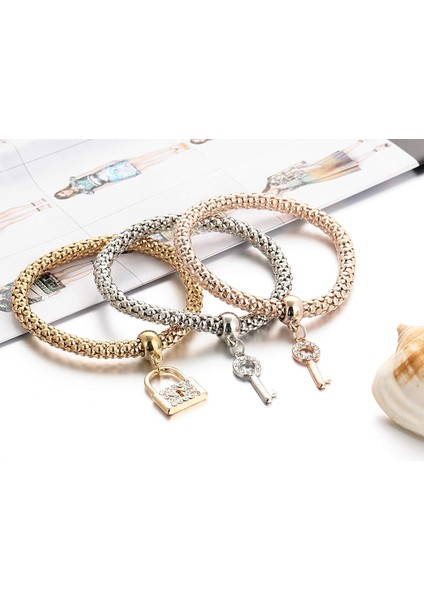 Adet/takım Çok Katmanlı Kelebek Kalp Fil Takılar Zincir Bilezik Kristal Streç Bilezik Kadınlar Için Genç Kız Takısı (Yurt Dışından) fırsatları