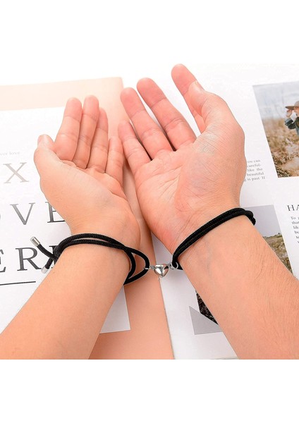 Adet Manyetik Çift Bilezikleri Kadın Erkek, Güneş ve Ay Cazibe Eşleşen Bilezik Sevgilisi Erkek Arkadaşı Için Hediyeler Kız Arkadaşı En Iyi Arkadaş (Yurt Dışından) fırsatları