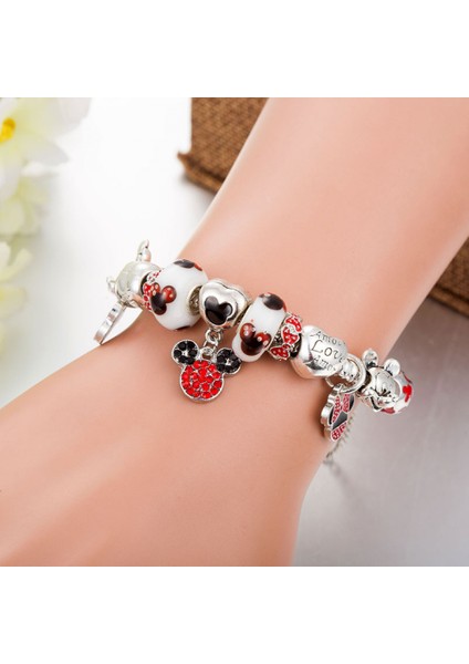 Kadın Charm Bileklik, Kolye Boncuklu Yılan Kemik Zinciri, Çoğu Bileğe Uygun, Kadınlar Için Sevgililer Günü Hediyesi (Boyut: 17CM) (Yurt Dışından) modelleri