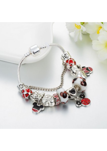 Kadın Charm Bileklik, Kolye Boncuklu Yılan Kemik Zinciri, Çoğu Bileğe Uygun, Kadınlar Için Sevgililer Günü Hediyesi (Boyut: 17CM) (Yurt Dışından) fırsatları