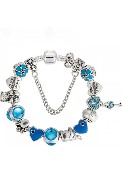 Kadınlar Charm Yılan Kemik Zinciri, Anahtar Kolye Boncuklu Anahtar Kolye Boncuklu Bilezik, Çoğu Bileğe Uyuyor, Kadınlar Için En Iyi Tatil Hediyesi (Boyut: 18CM) (Yurt Dışından)