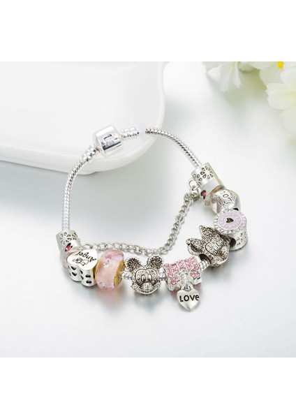 Kadın Charm Bileklik, Pembe Boncuklar, Aşk Kolye Yılan Kemik Zinciri, Hazine Kutusu Tokalı Bileklik, Çoğu Bileğe Uyuyor, Onun Için En Iyi Hediye (Boyut: 17CM) (Yurt Dışından) fiyatları