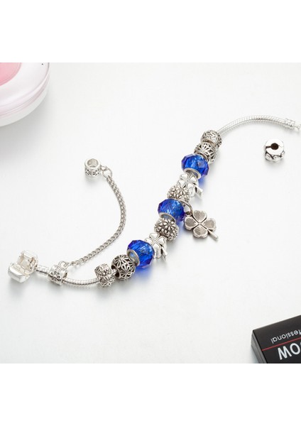 Kadın Charm Bileklik, Yonca Kolye Boncuklu Yılan Kemik Zinciri, Çoğu Bileğe Uyuyor, Kadınlar Için En Iyi Tatil Hediyesi (Boyut: 17CM) (Yurt Dışından) fiyatları