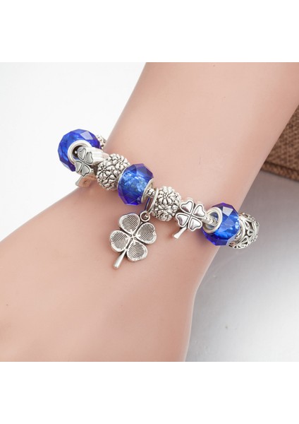 Kadın Charm Bileklik, Yonca Kolye Boncuklu Yılan Kemik Zinciri, Çoğu Bileğe Uyuyor, Kadınlar Için En Iyi Tatil Hediyesi (Boyut: 17CM) (Yurt Dışından) modelleri