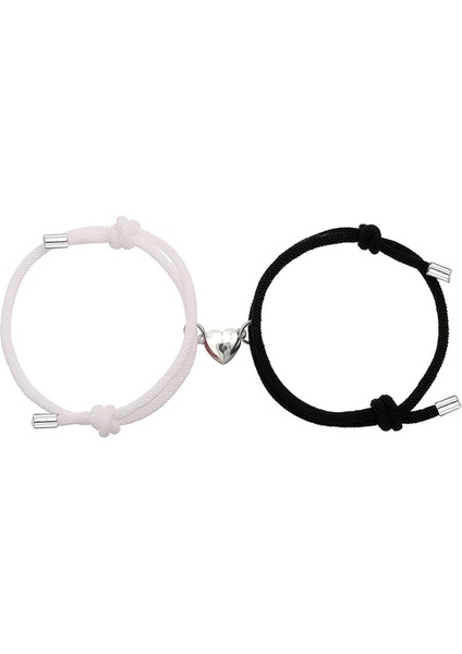 Adet Manyetik Çift Bilezikleri Kadın Erkek, Güneş ve Ay Cazibe Eşleşen Bilezik Sevgilisi Erkek Arkadaşı Için Hediyeler Kız Arkadaşı En Iyi Arkadaş (Yurt Dışından)