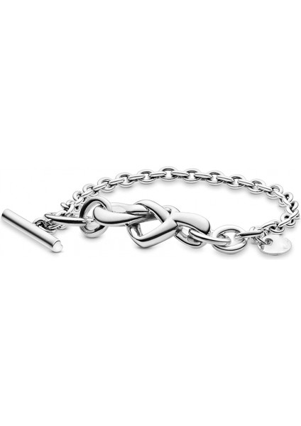 Bilezik 925 Gümüş Parlayan Serisi Basit Yılan Kemik Zinciri Kişilik Aksesuarları (Boyut: 16CM) (Yurt Dışından)