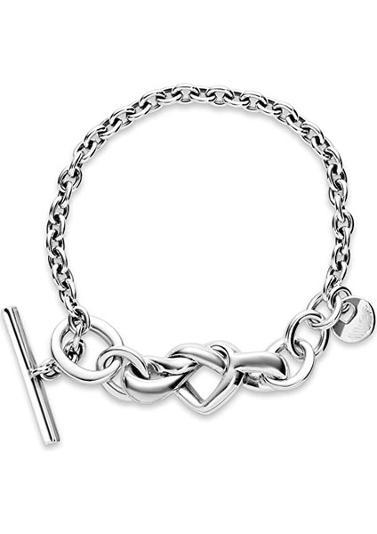 Bilezik 925 Gümüş Parlayan Serisi Basit Yılan Kemik Zinciri Kişilik Aksesuarları (Boyut: 16CM) (Yurt Dışından) fırsatları