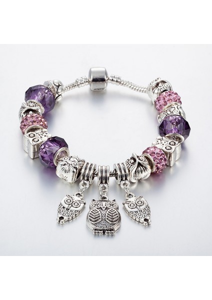 Kadın Charm Bileklik, Mor Boncuklu Baykuş Kolye Yılan Kemik Zinciri, Hazine Kutusu Toka Bileklik, Çoğu Bileğe Uyuyor, Kadınlar Için En Iyi Tatil Hediyeleri (Boyut: 18CM) (Yurt Dışından) fiyatları