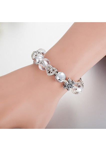 Kadınlar Charm Yılan Kemik Zinciri, Kar Tanesi Anahtar Kolye Boncuklu Anahtarlık, Çoğu Bileğe Uyuyor, Kadınlar Için En Iyi Noel Hediyesi (Boyut: 18CM) (Yurt Dışından) modelleri