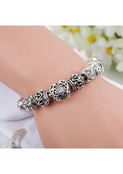 Kadın Charm Bileklik, Kristal Boncuklu Yılan Kemik Zinciri, Hazine Kutusu Tokalı Bileklik, Çoğu Bileğe Uygun, Kadınlar Için Sevgililer Günü Hediyeleri (Boyut: 17CM) (Yurt Dışından) fiyatları