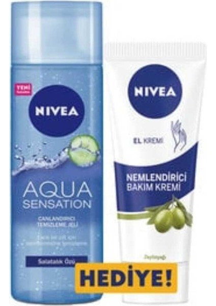 Aqua Sensation Canlandırıcı Temizleme Jeli+ Nemlendirici Bakım Kremi