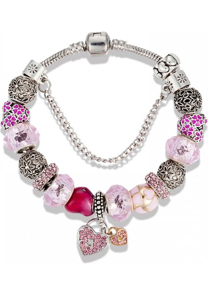 Kadın Charm Yılan Kemik Zinciri, Kristal Kesim Top Bileklik, Çoğu Bileğe Uyuyor, Kadınlar Için En Iyi Tatil Hediyesi (Boyut: 18CM) (Yurt Dışından)