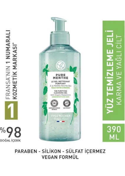 Yüz Yıkama Jeli Pure Menthe Derinlemesine - Prebiyo