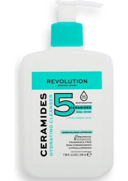 Ceramides Hydrating Cleanser Nemlendirici Kuru Cilt Yüz Temizleme Jeli 236ML