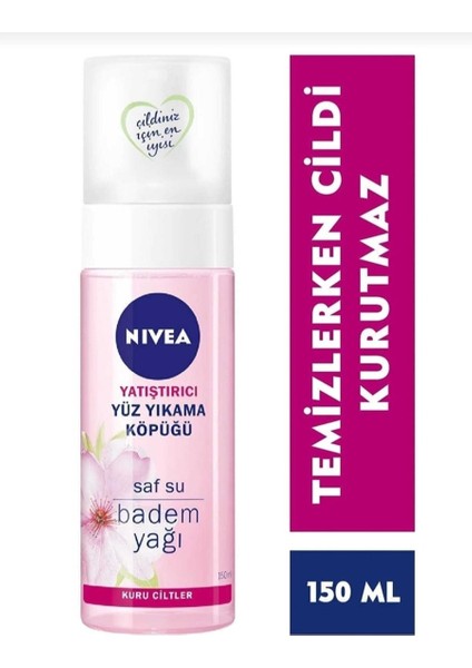 Yatıştırıcı Yüz Yıkama Köpüğü Badem Yağı 150 Ml+ Yüz Temizleme Fırçası modelleri